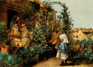 Un jardin de cottage à Stapleford, Wiltshire, vers 1886, 1944