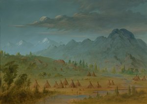 Un village Crow et les montagnes de la rivière Salmon, 1855-1869