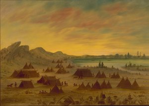 Un village Apache, 1855-1869