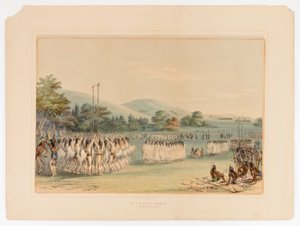 Danse du jeu de balle--no.22 - George Catlin