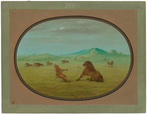 Capture de chevaux sauvages - Pawnee - George Catlin