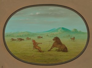 Attraper des chevaux sauvages - Pawnee - George Catlin