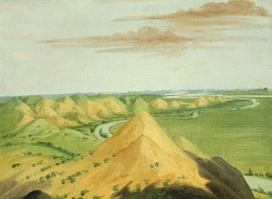 Clay Bluffs, vingt miles au-dessus des Mandans