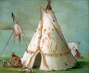 Lodge des Corbeaux de vingt-cinq peaux de bison, 1832-1833