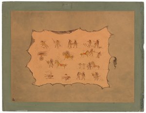 Fac-similé de la robe de Mah-to-toh-pa - Mandan