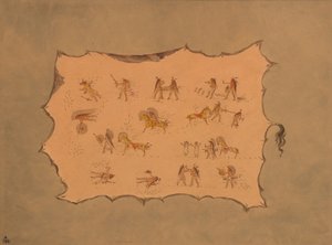 Fac-similé de la robe de Mah-to-toh-pa - Mandan, 1861-1869