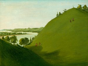 Tombe de Floyd, où Lewis et Clark ont enterré le sergent Floyd en 1804, 1832