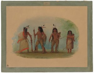Quatre Indiens Apache