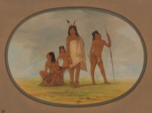 Quatre Indiens Flathead, 1855-1869