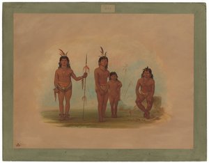 Quatre Indiens Goo-a-give