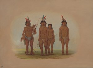 Quatre Indiens Macouchi, 1854-1869