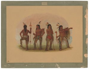 Quatre guerriers Navajo
