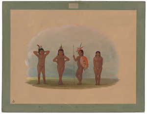 Quatre enfants Zurumati - George Catlin