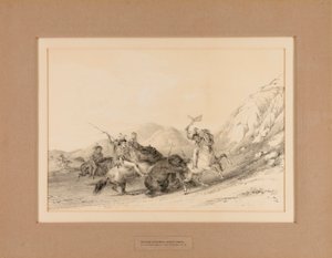 Indiens attaquant des ours grizzlis... no. 19 - George Catlin