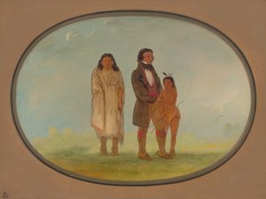 Chef Kaskaskia, sa mère et son fils, 1861-1869