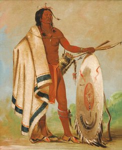 Kotz-a-tó-ah, Bouclier fumé, un guerrier distingué, 1834