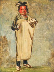 Káw-kaw-ne-chóo-a, un Brave, 1828