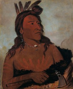Mah-tó-che-ga, Petit Ours, un brave Hunkpapa, 1832 - George Catlin