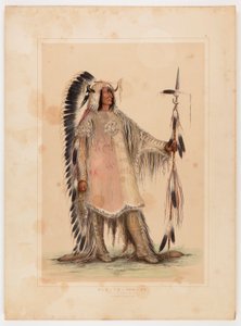 Mah-to-toh-pa, le chef des Mandans - George Catlin