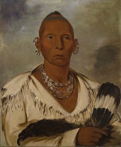 Múk-a-tah-mish-o-káh-kaik, Black Hawk, grand chef Sacré - George Catlin