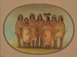 Neuf Indiens Ojibbeway à Londres, 1861-1869 - George Catlin
