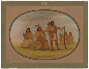 Osceola et quatre Indiens Séminoles