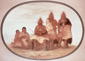 Guerriers Pawnee, vers 1832