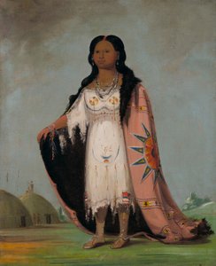 Pshán-shaw, herbe odorante, fille de douze ans de la Main Sanglante - George Catlin