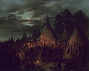 Danse du cuir chevelu, Sioux - George Catlin