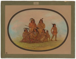 Indiens Séminoles, prisonniers au Fort Moultrie - George Catlin