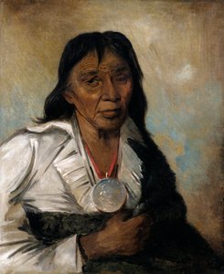 Shin-gós-se-moon, Grande Voile, un Chef, 1836 - George Catlin