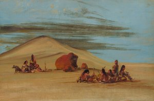 Les Sioux adorent les rochers rouges - George Catlin