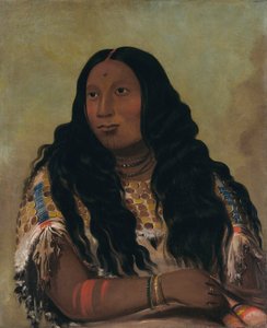 Tchón-su-móns-ka, Sand Bar, épouse du négociant François Chardon - George Catlin