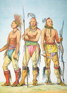 Trois Braves Osage - George Catlin
