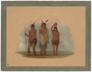 Trois Indiens Walla Walla - George Catlin