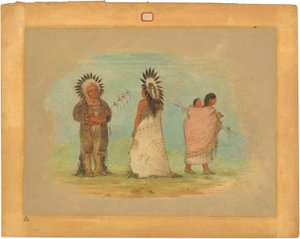 Deux chefs Ottoe et une femme