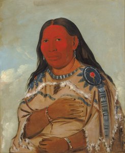 La femme de deux corbeaux - George Catlin