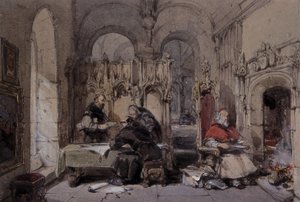 La bibliothèque des moines - George Cattermole