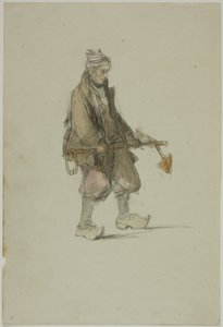 Marin hollandais portant une ancre - George Chambers