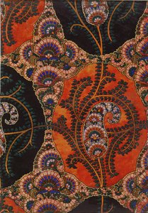 Conception de tissu pour châles de Paisley, c.1871