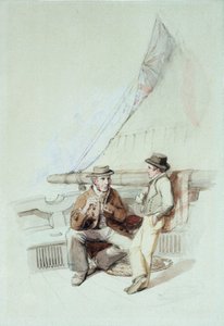 Bramble et Jack emmenés dans un port français - George Clarkson Stanfield