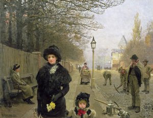 Un matin de printemps, Haverstock Hill, 1881