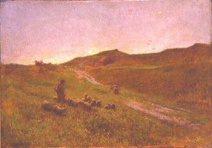 Soirée sur la lande - George Clausen