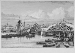 Pont de Londres en construction