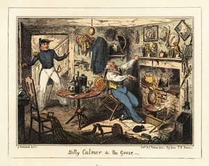 Un lieutenant de marine appelle un vieux midshipman au devoir, 1826