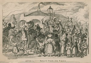 Avril - Retour des courses - George Cruikshank