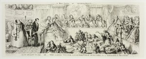 As It Ought to Be ou The Ladies Trying a Contemptible Scoundrel for a "Breach of Promise" tiré des gravures sur acier de George Cruikshank pour The Comic Almanacks : 1835-1853