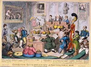 Exposition à la Royal Horticultural Society, Londres - George Cruikshank