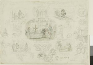 Modes et frayeurs de 1829 (recto); Anges toujours brillants et justes (verso)