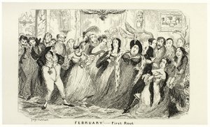 Février - Première sortie des gravures sur acier de George Cruikshank dans les Comic Almanacks : 1835-1853